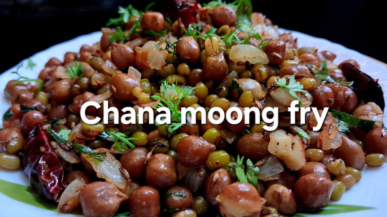 Chana moong fry | A healthy breakfast/ snacks recipe 😋 
