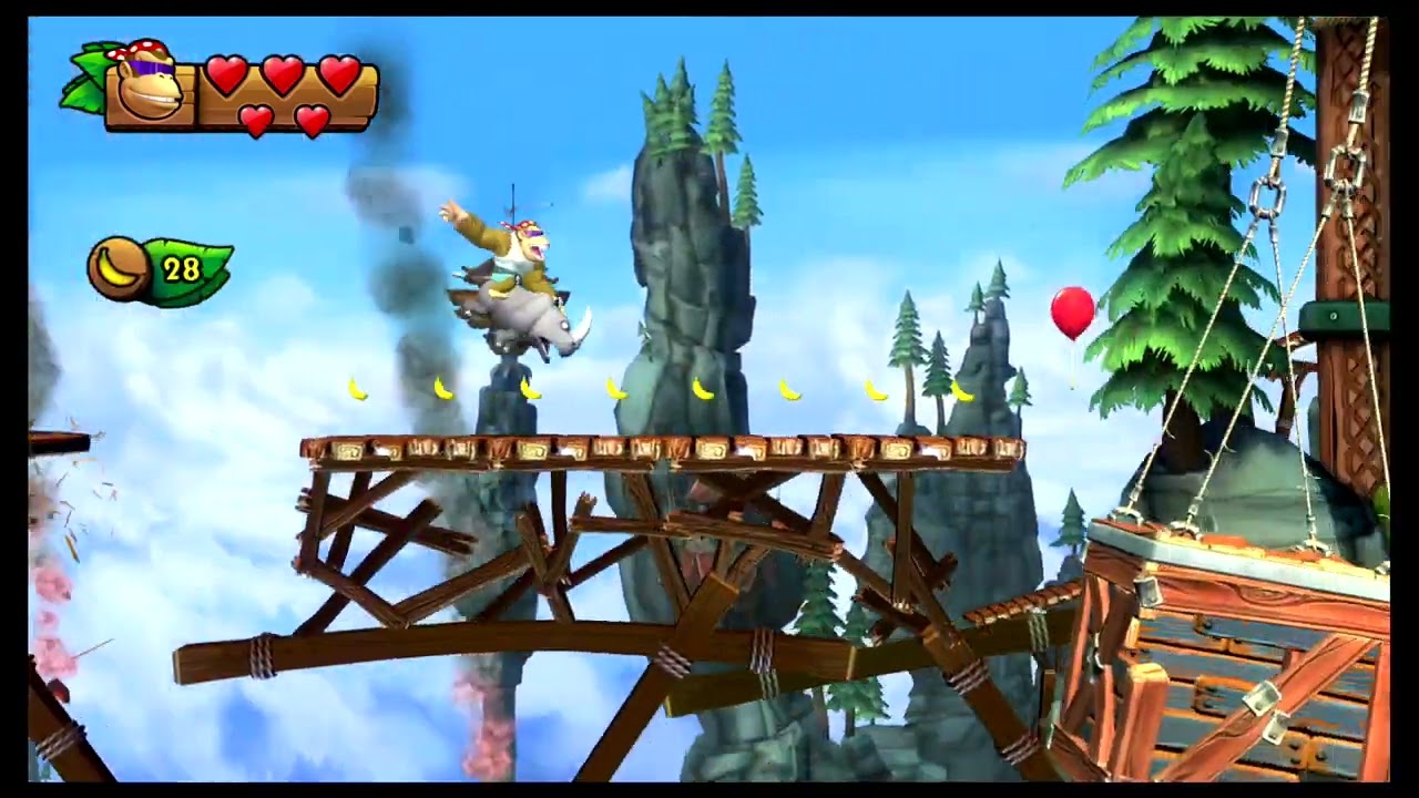 Donkey Kong Country: Tropical Freeze (2-2) Mountain Mania  (100%) (Switch)