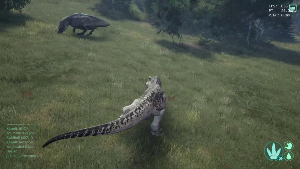 Rex vs 3 Acros - The Isle Gameplay