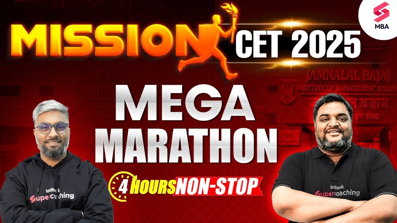 MAH MBA CET 2025 Preparation | MAH MBA CET Marathon | Ashish Kumar & Amit Surana