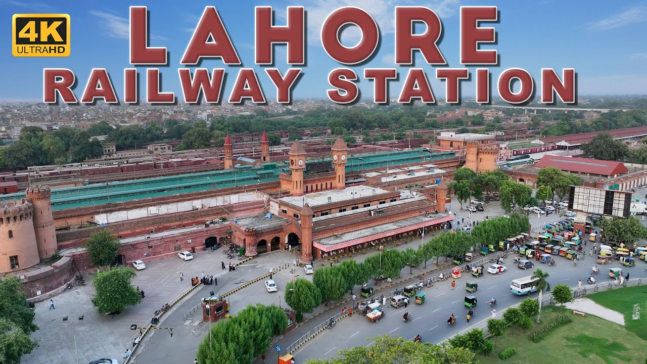 Railway Station of Lahore 4k Drone view | 