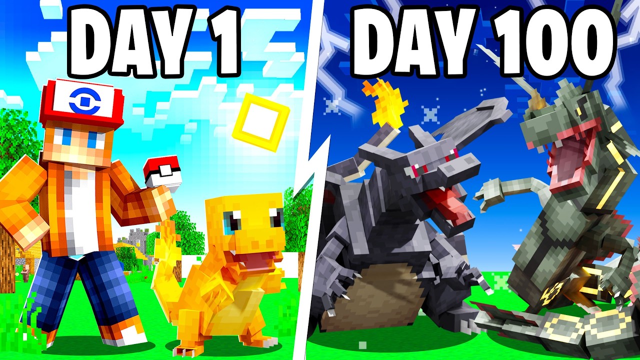 I Spent 100 Days as a SHINY TRAINER in Pok&eacute;mon Minecraft Vs my Rival! (Duos Cobblemon)
