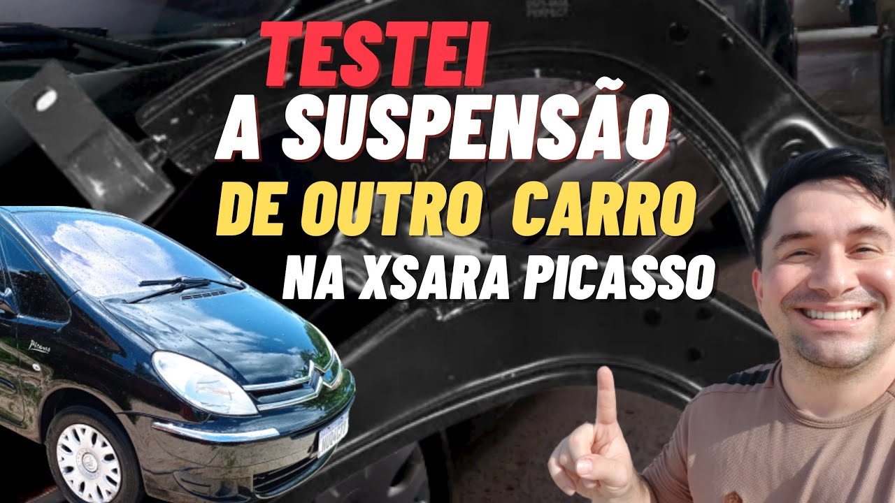 Testei peças de suspensão de outro carro na Xsara Picasso.  Será que deu certo?