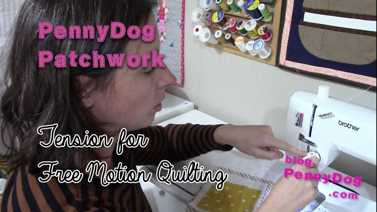 Tension for free motion quilting