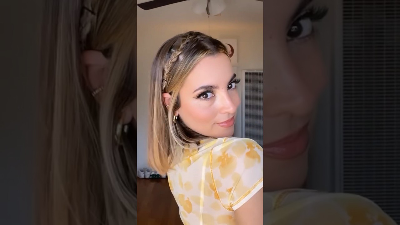Braid Headband Hack 💥 #hairtutorial #hairstyle