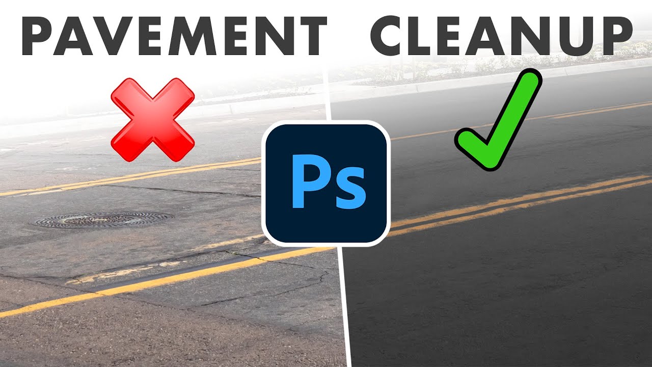 HOW TO Clean up Pavement [Photoshop Tutorial with Action!]