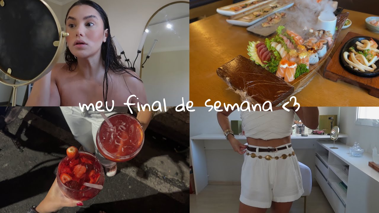 final de semana | drinks com a best, almo&ccedil;o fora, grwm, organiza&ccedil;&atilde;o do ap&ecirc; 🍸💛🍣- BRUNA EROLES