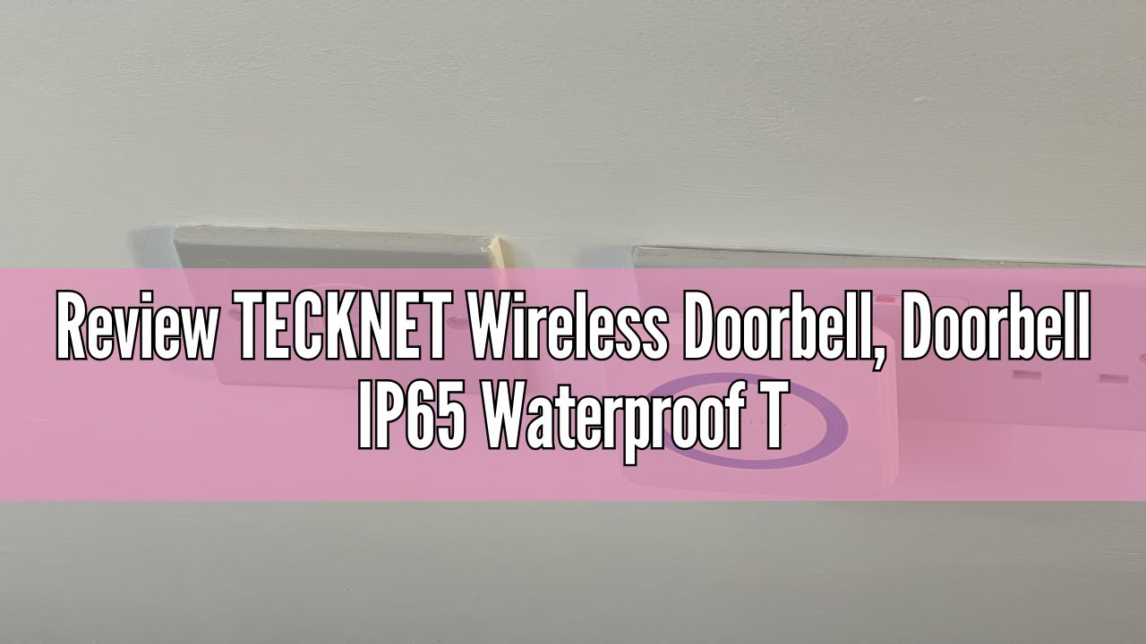Review TECKNET Wireless Doorbell, Doorbell IP65 Waterproof Twin Wall Plug-in Cordless Door Chime Kit