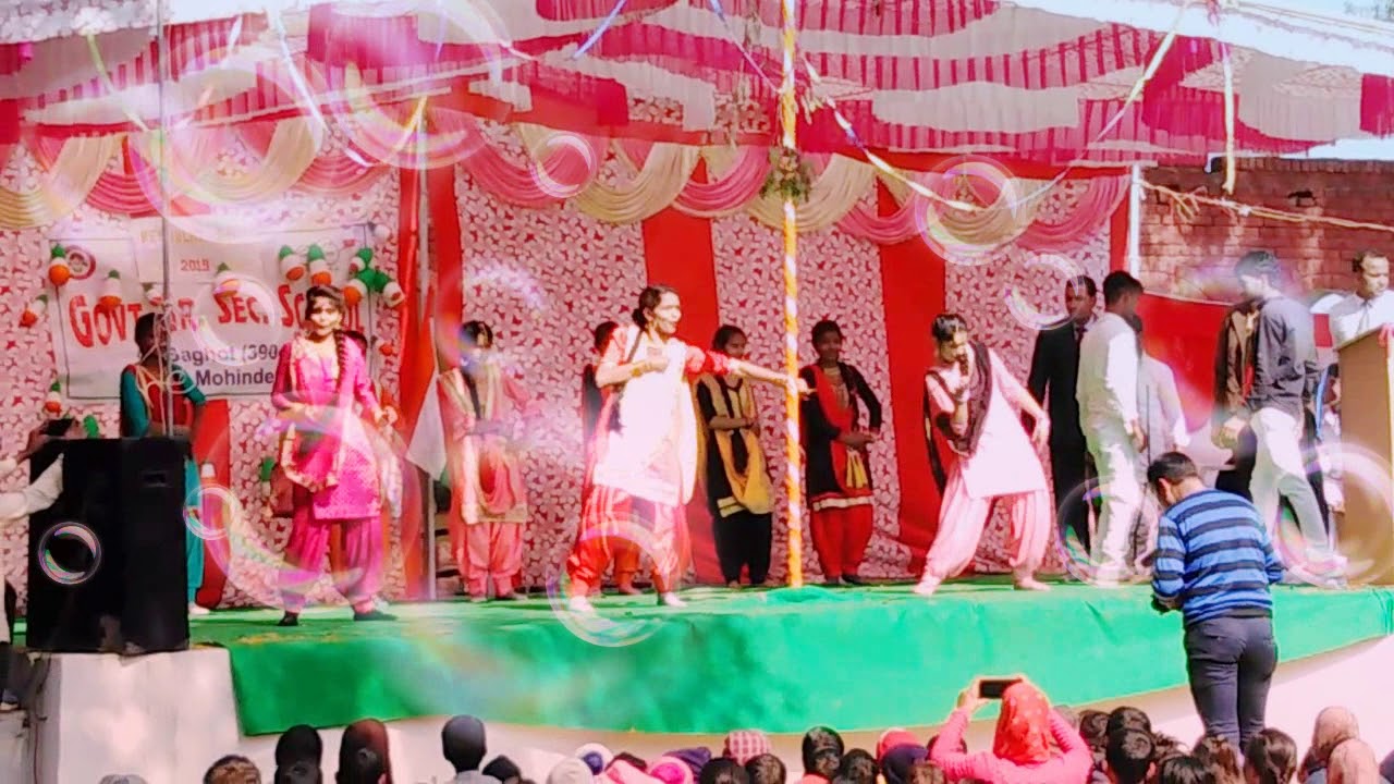 Punjabi song dance in G. S. S. S. SCHOOL BAGHOT