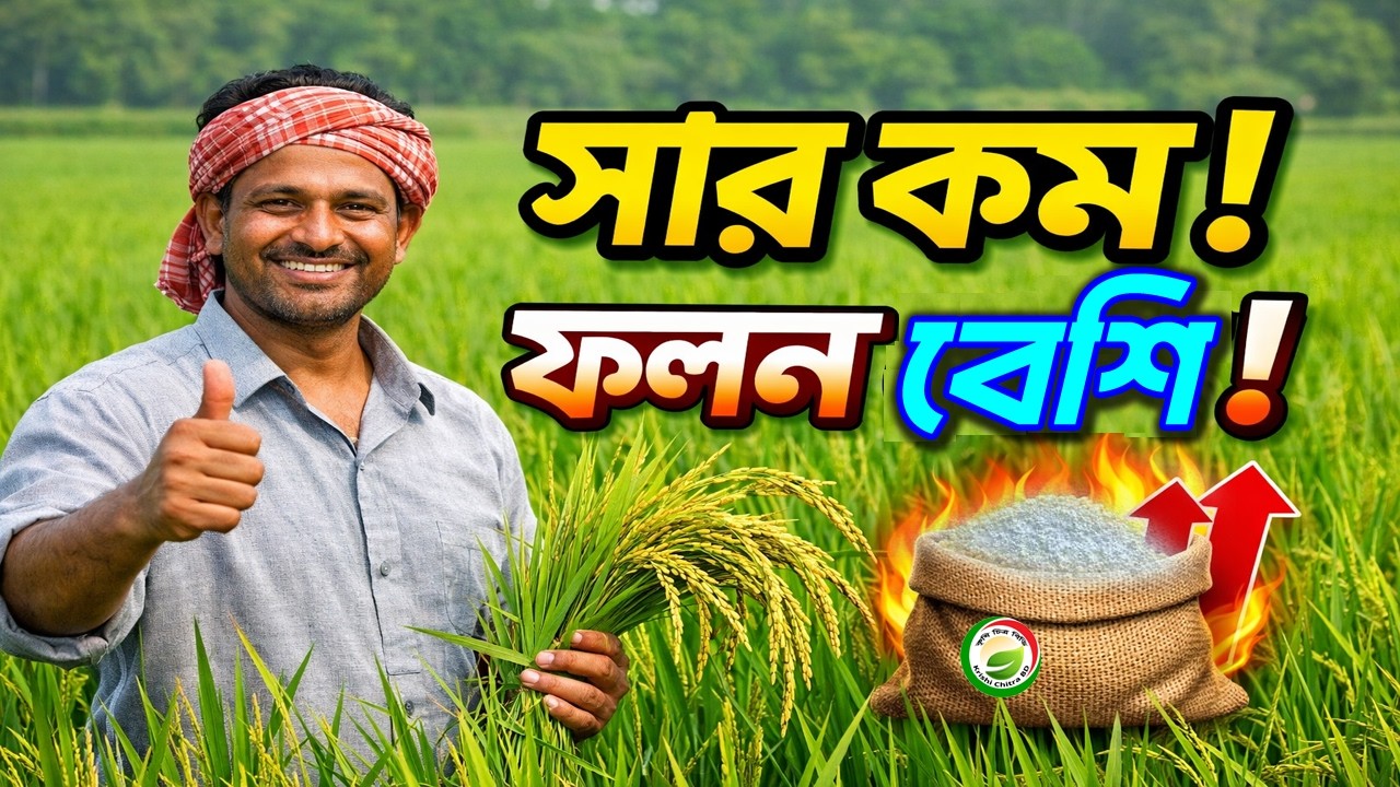 সার কম দিয়েও বেশি ফলন!কৃষকদের জন্য ৭টি গোপন কৌশল  ধান চাষে খরচ কম লাভ বেশি।#কৃষি_চিত্র_বি_ডি