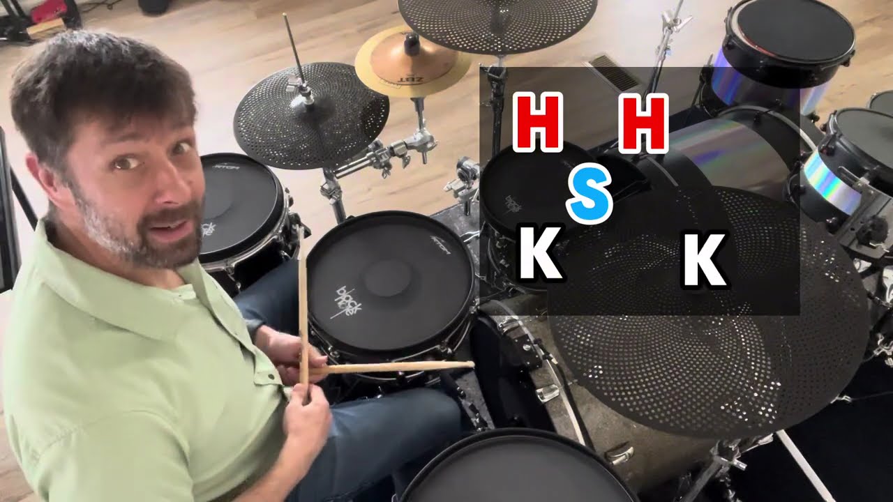 First limb independence drum beat for beginner drummers 🥁