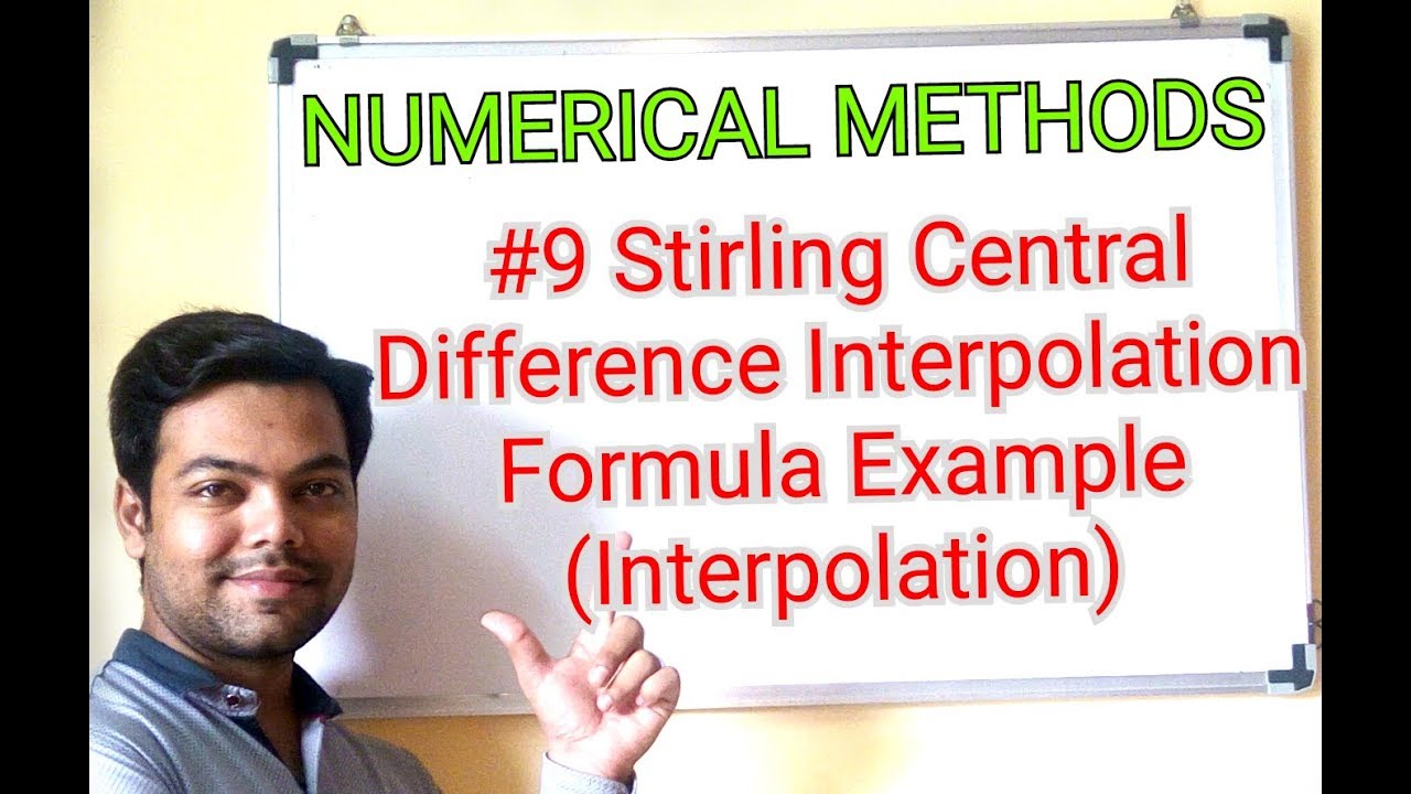 #9 Stirling's Central Difference Formula in Hindi/Interpolation/Maths 4/GTU