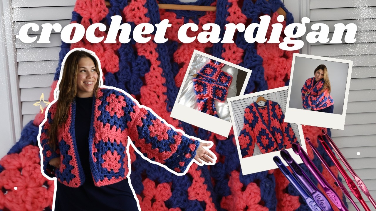 Easy Crochet Project | Crocheting a Granny Square Cardigan