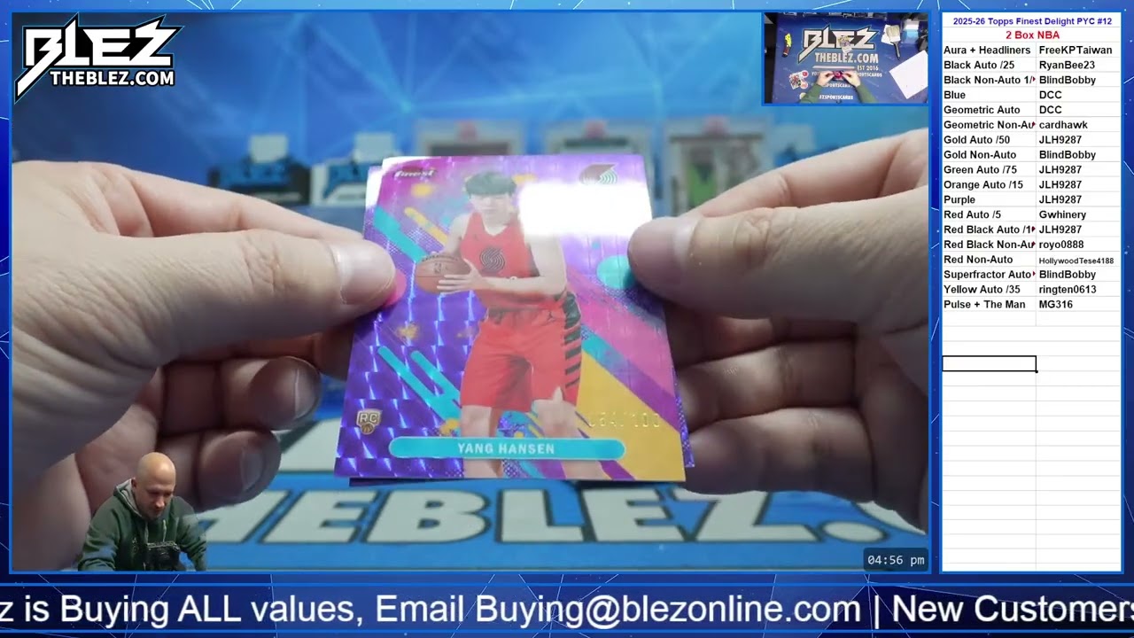 2025-2026 Topps Finest Delight 2 Box BREAK #12 Pick Your Color