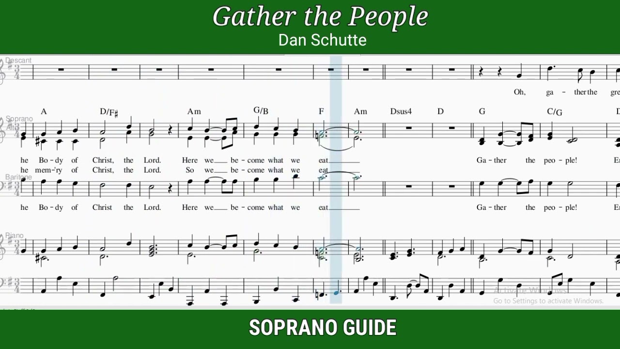 GATHER THE PEOPLE _ Soprano Guide (Dan Schutte)