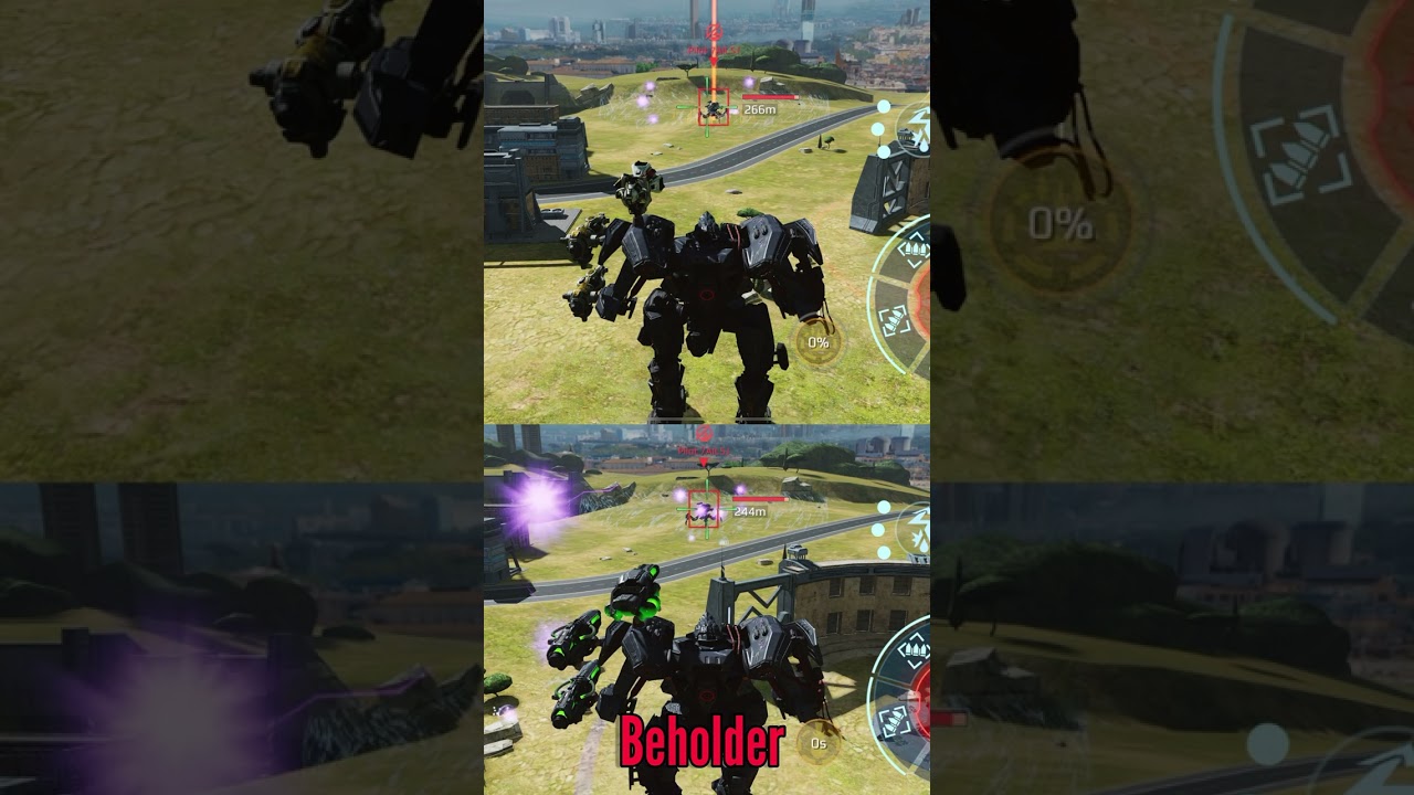 Beholder vs Keel Mothership War Robots #shorts
