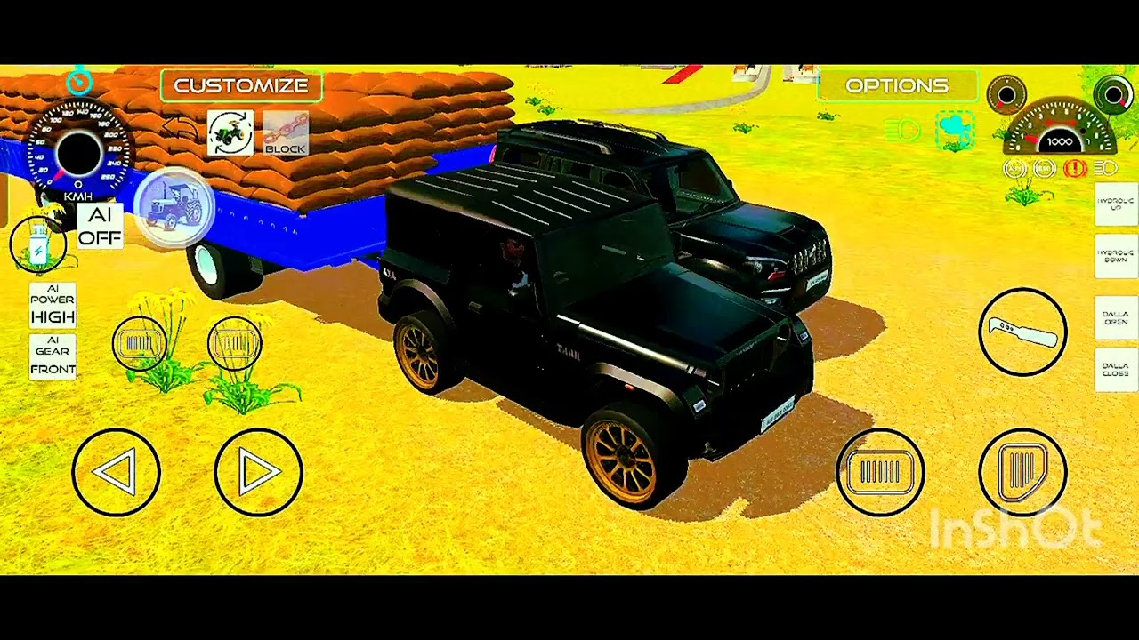 Thar Vs Scorpio Vs Thar rox 😀😀😀😀♏🦂 Scorpio winner of the day racing game 😀😀😀🏆🐎🏎️🎮🎯