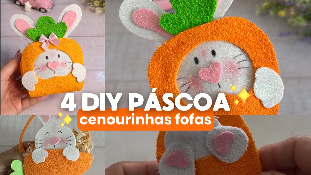 4 DIY Páscoa de cenourinhas  