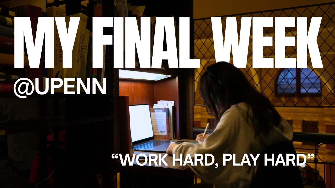 Finals Week @ UPenn | realistic vlog, hanging w/ friends, productive studying