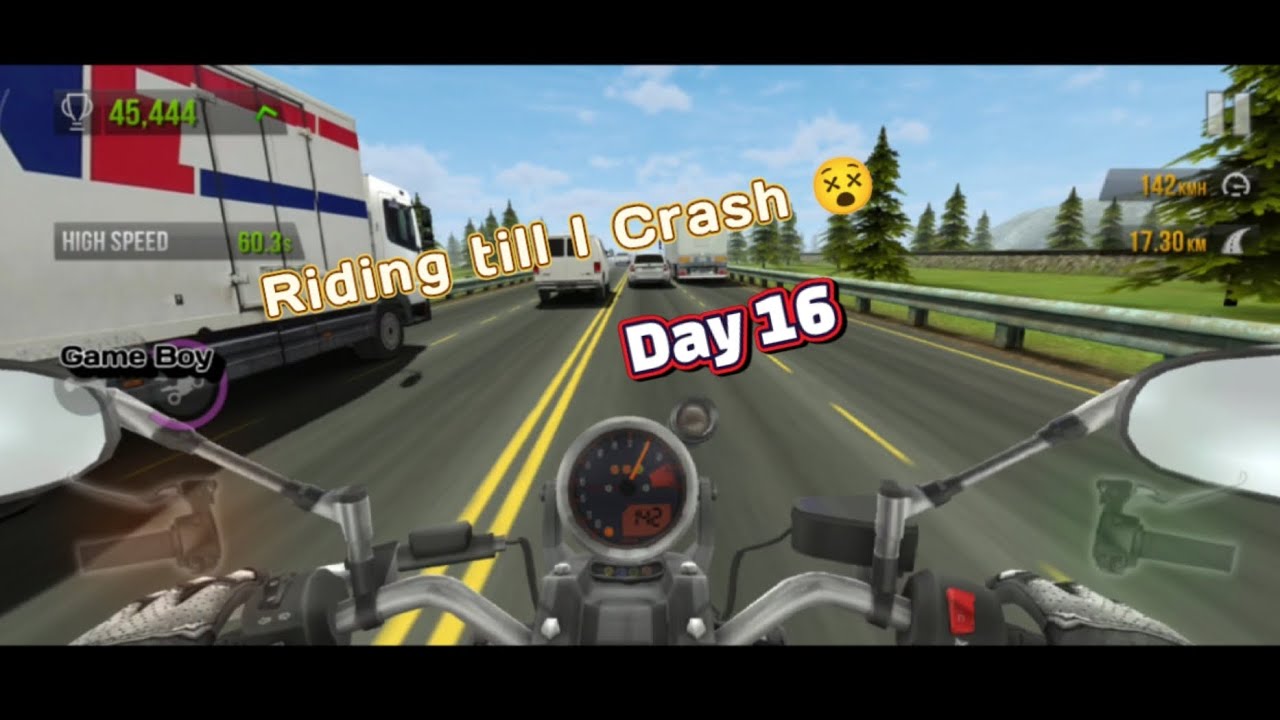 Riding Bike in Traffic Untill I Crash Day 16 - Traffic Rider Gameplay #superbike #vehiclesimulator