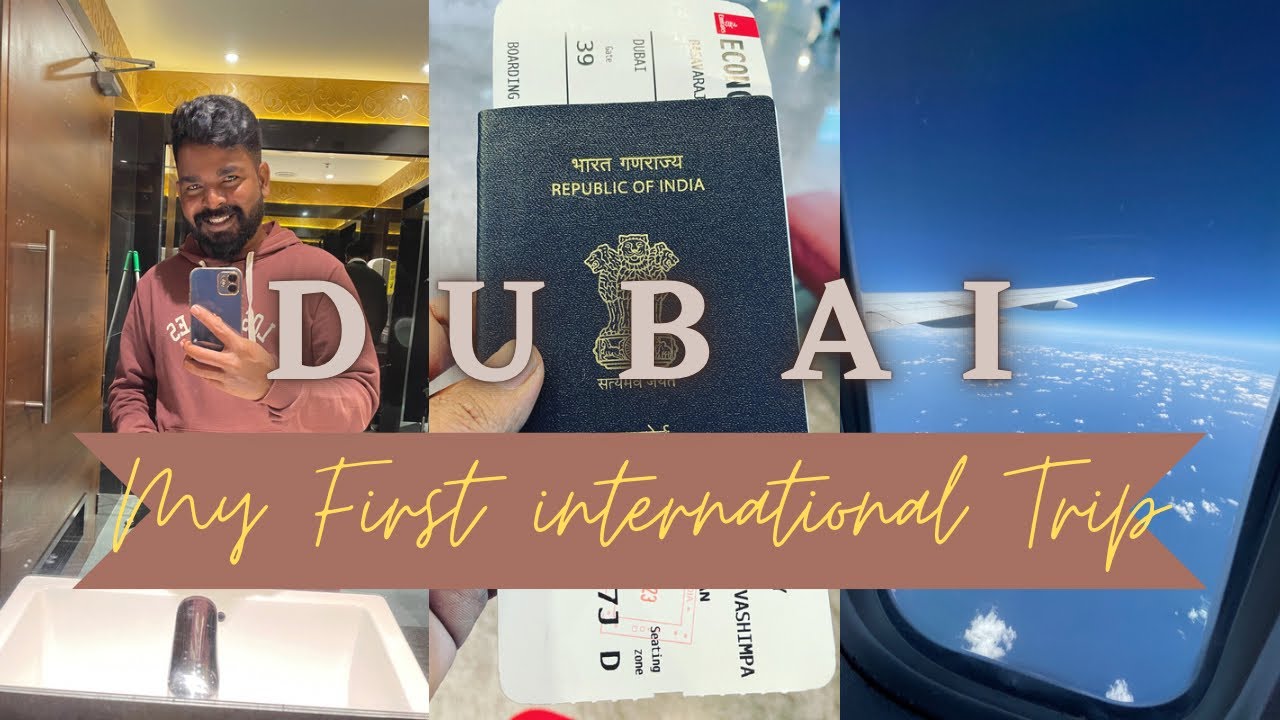 My First International Trip to Dubai || Emirates EK 565 || From Bangalore Airport || 2023 | Ep 01