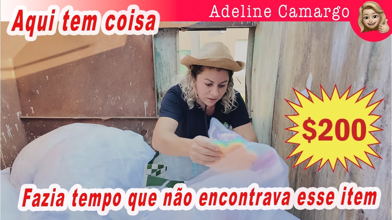 Dumpster recheado de achados, fazia tempo que não encontrava esse item