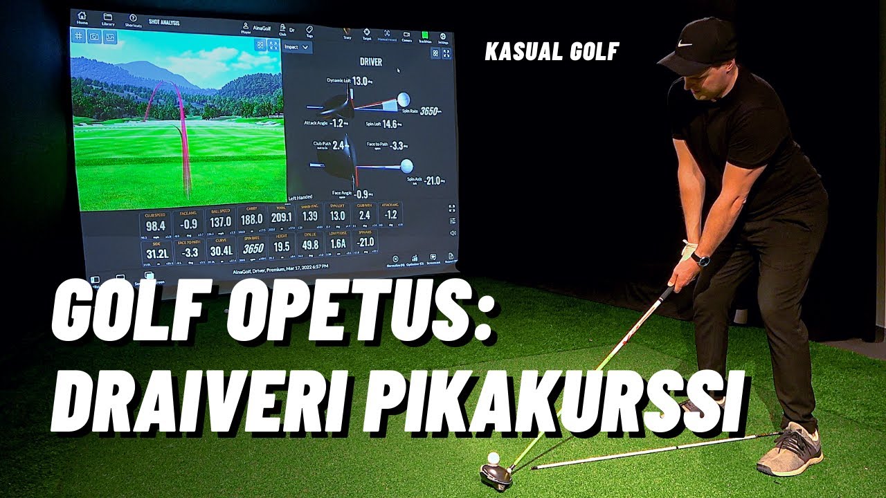 GOLF OPETUS: DRAIVERI PIKAKURSSI! - Kasual Golf