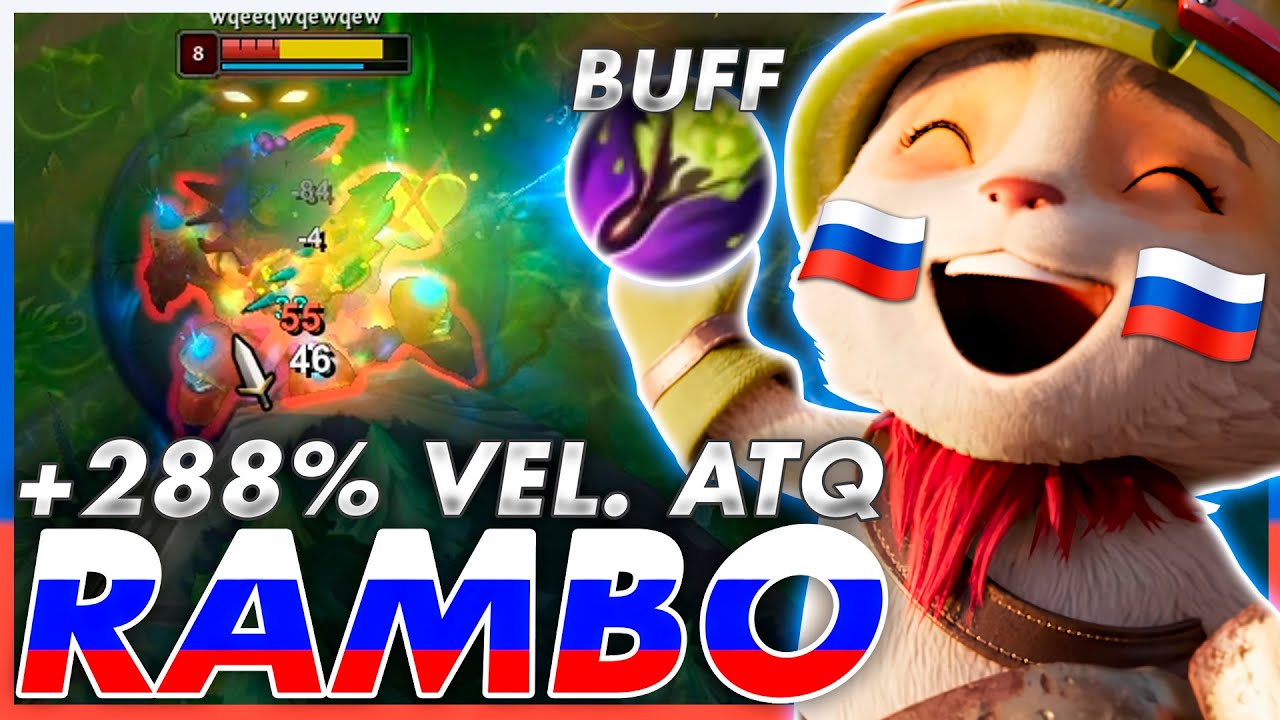 😨¡HUYEN de RASPUTEEMO al ver el *NUEVO BUFFO* de TEEMO y su BUILD de 288% VELOCIDAD DE ATAQUE!