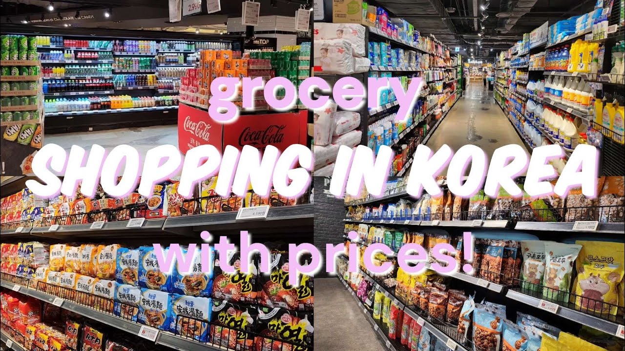 shopping in Korea vlog 🇰🇷 supermarket food with prices