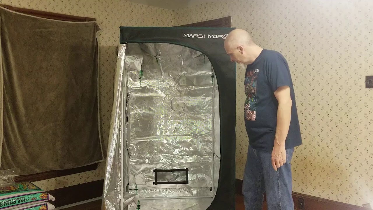Mars Hydro 3x3 Grow Tent Setup with TS 2000 LED Light