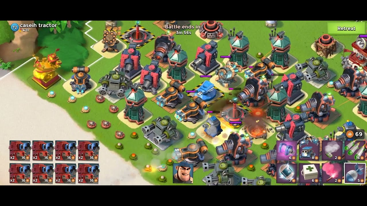 Attacking Player Bases with over 120,000 Health Scorchers #1 | Boom Beach