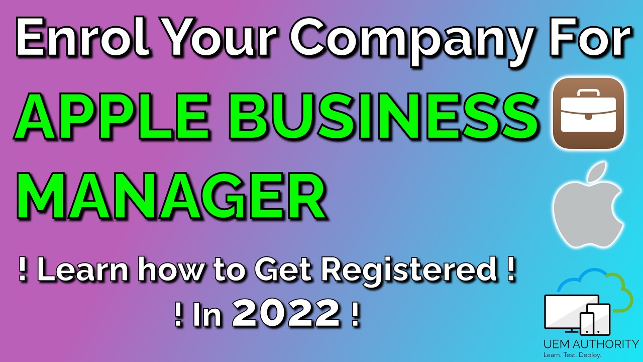 How to Register for Apple Business Manager #apple #mdm #iphone