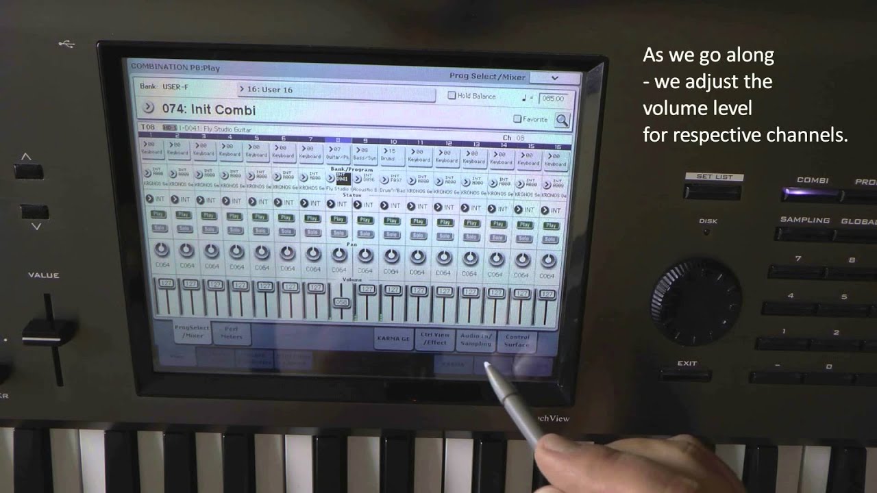 KORG KRONOS : Tutorial-  Part 1 &ndash; how to build the combi from the scratch.