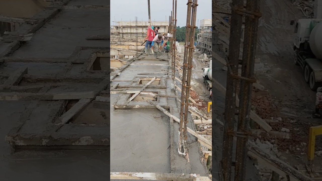 Ngecor dak talang juga #construction #funny #trending 