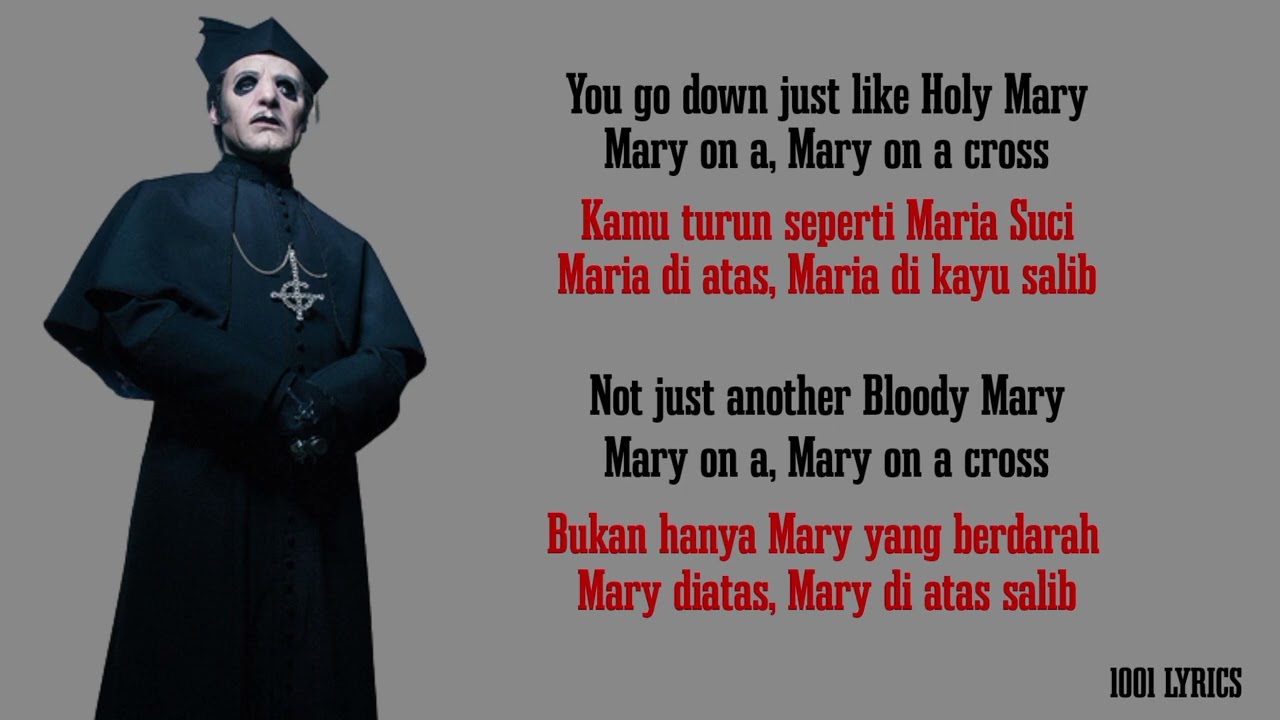 Mary On A Cross - Ghost (Lirik &  Terjemahan)
