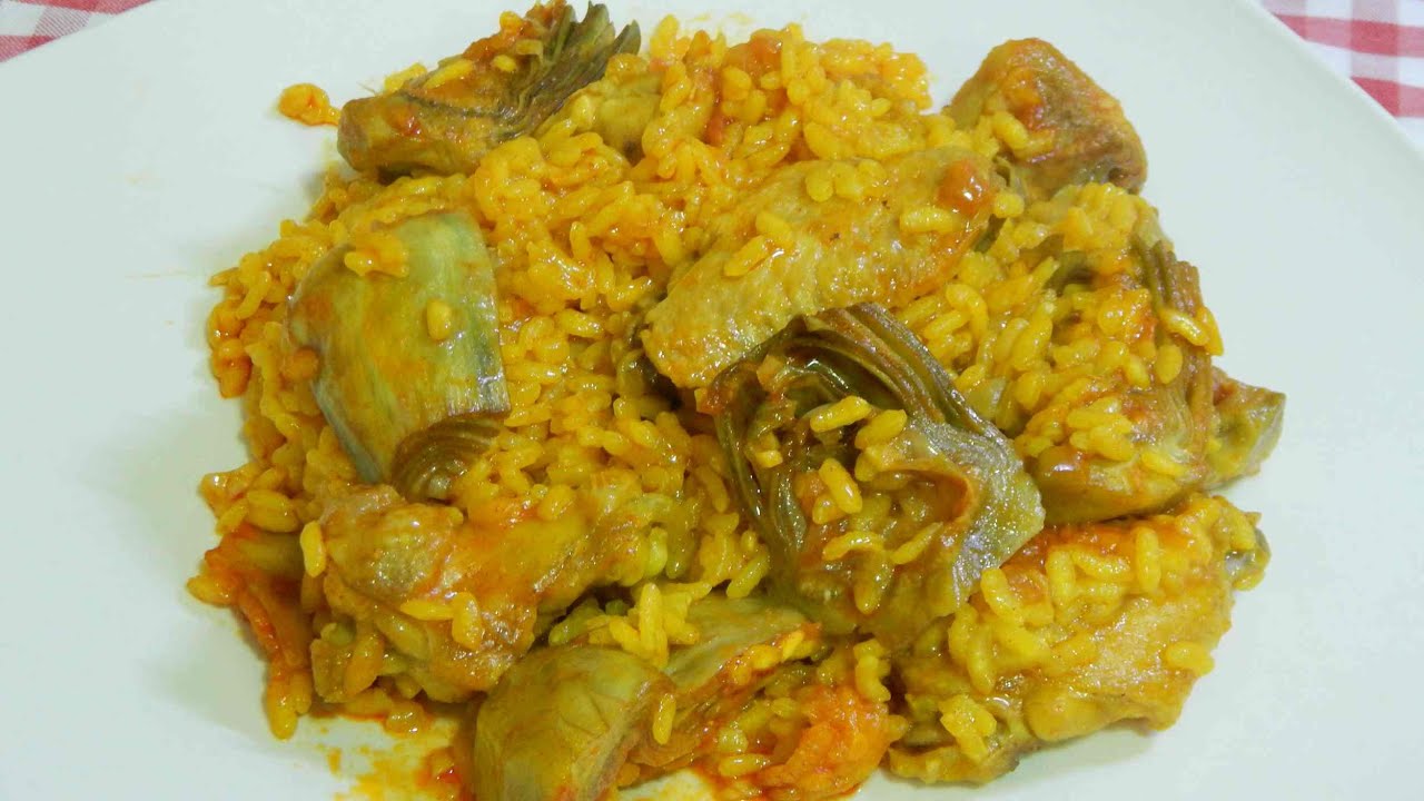 Cómo hacer un arroz con alcachofas y pollo muy fácil y delicioso