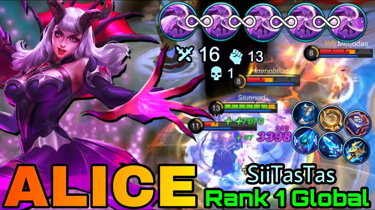 Alice Unlimited Blood Ode MVP 14 Points! - Top 1 Global Alice by SiiTasTas - MLBB