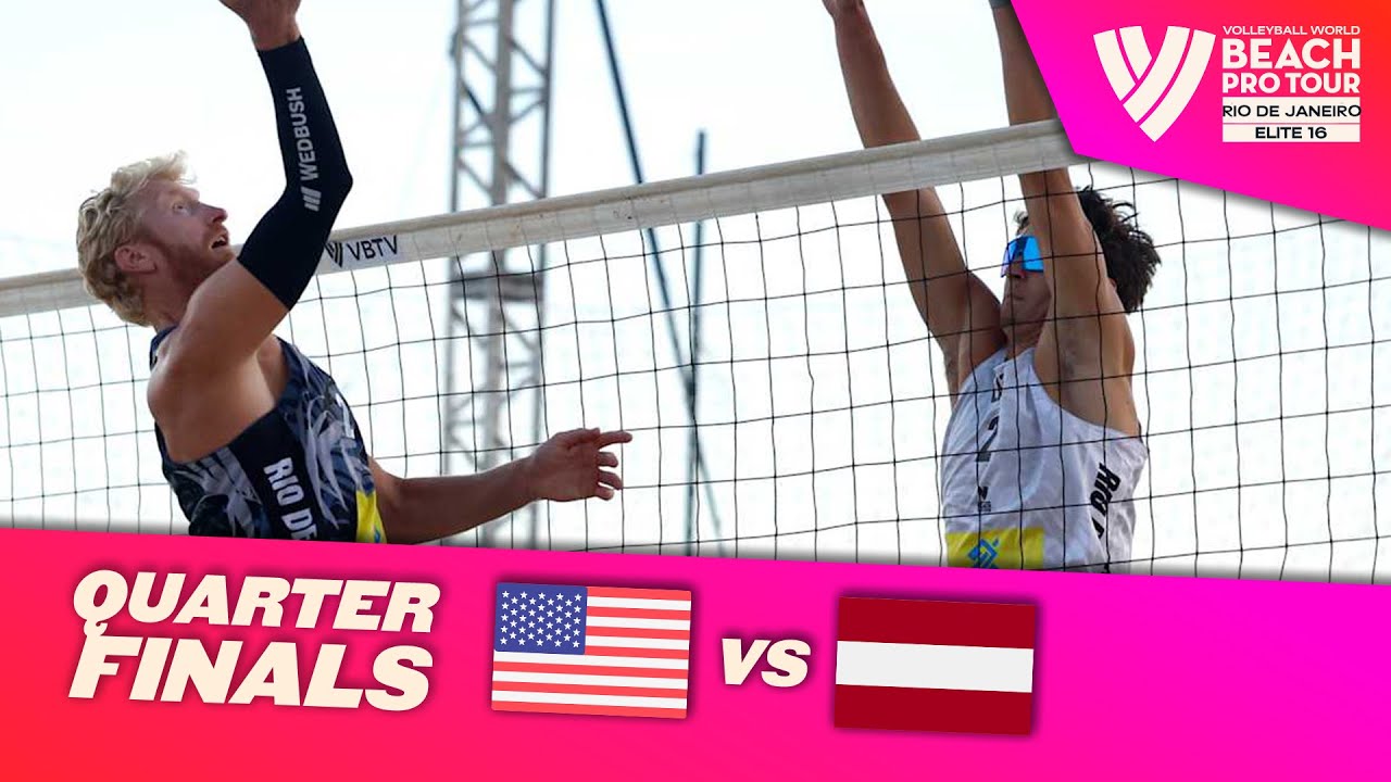 Evans/Budinger vs. Plavins/Fokerots - Quarter Final Highlights | Rio de Janeiro 2025 #BeachProTour