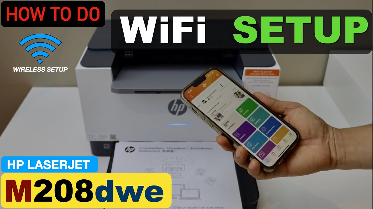 HP LaserJet M208dw WiFi Setup, Wireless Setup.