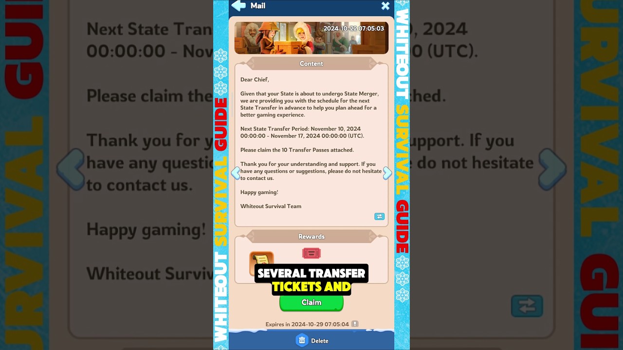 ❄️ Whiteout Survival - 📜 State Transfer vs State Merger! 🗺️ #shorts