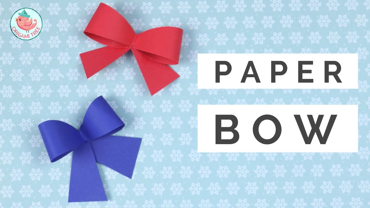 How to Make a Paper Bow 🎀 - QUICK & EASY for Gift Wrapping
