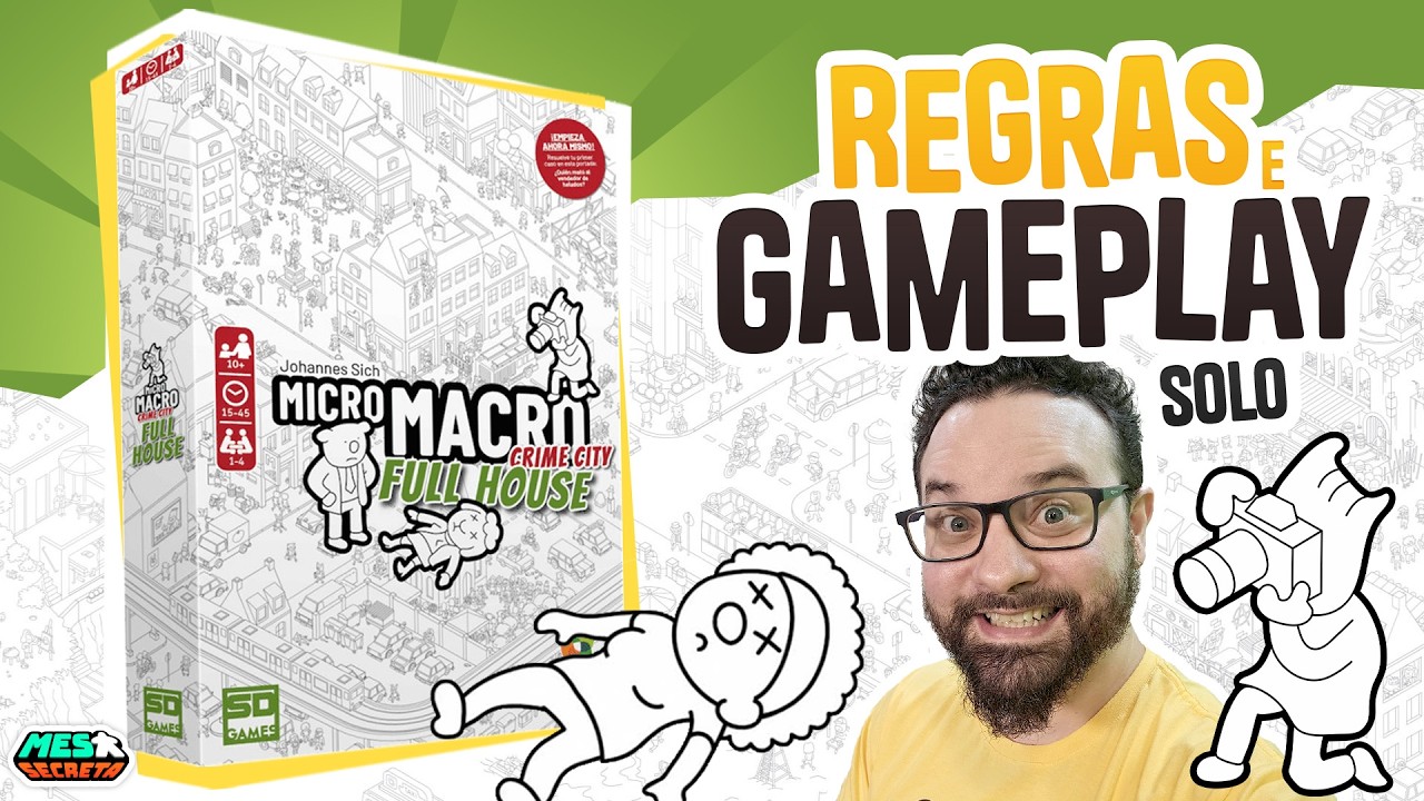 MicroMacro – Full House | Regras e Gameplay | Tirando a Poeira