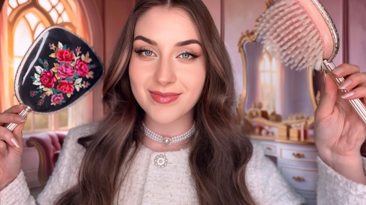 ASMR Erster Tag an der Prinzessinen Akademie👸 Doing your Makeup & Hair Roleplay deutsch