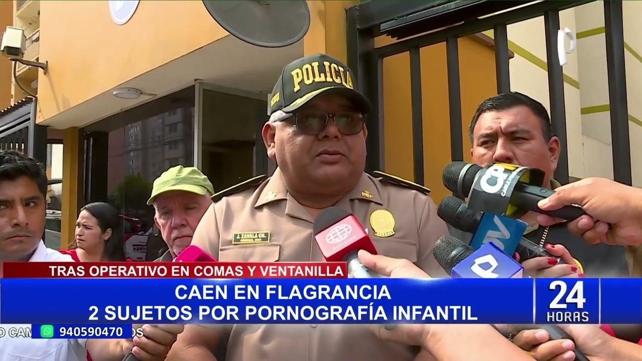 Comas: detienen a dos peruanos presuntamente vinculados a red internacional de pornografía infantil