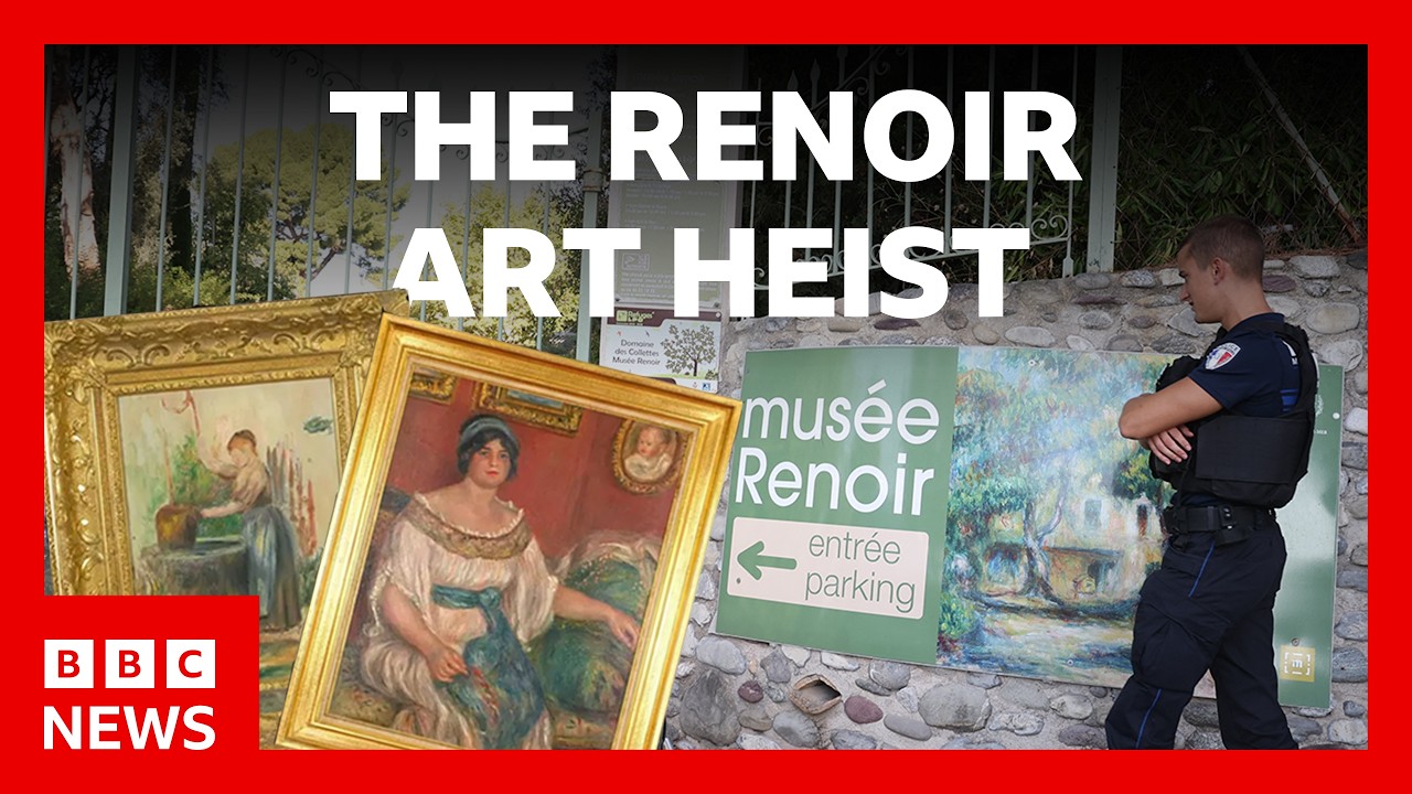 France's latest art heist: the hunt for two missing Renoir paintings | BBC News