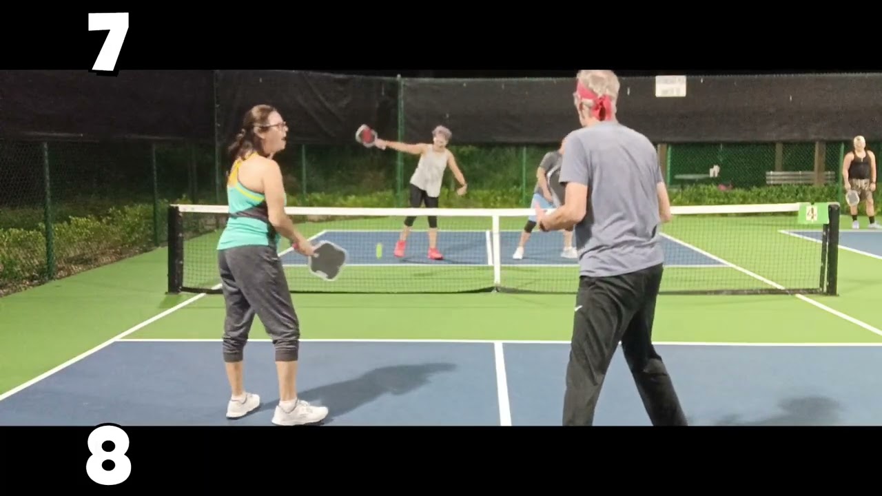 Pickleball Mixed Doubles Social / Rec Play.  Trisa & Rodney vs T-Bird & KC