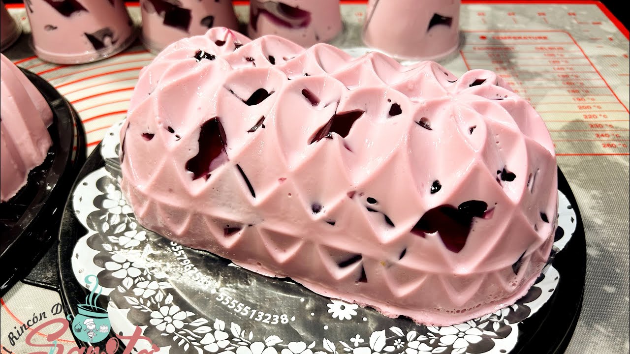 Cremosita Gelatina Mosaico de Uva #reposteandoconsarita