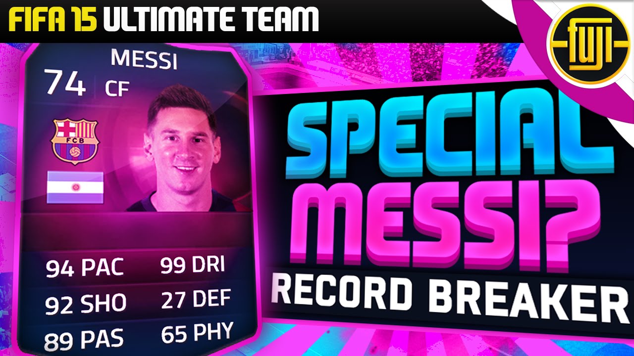 FIFA 15 - SPECIAL MESSI CARD...EA!?!? - RECORD BREAKER MESSI - FIFA 15 ULTIMATE TEAM