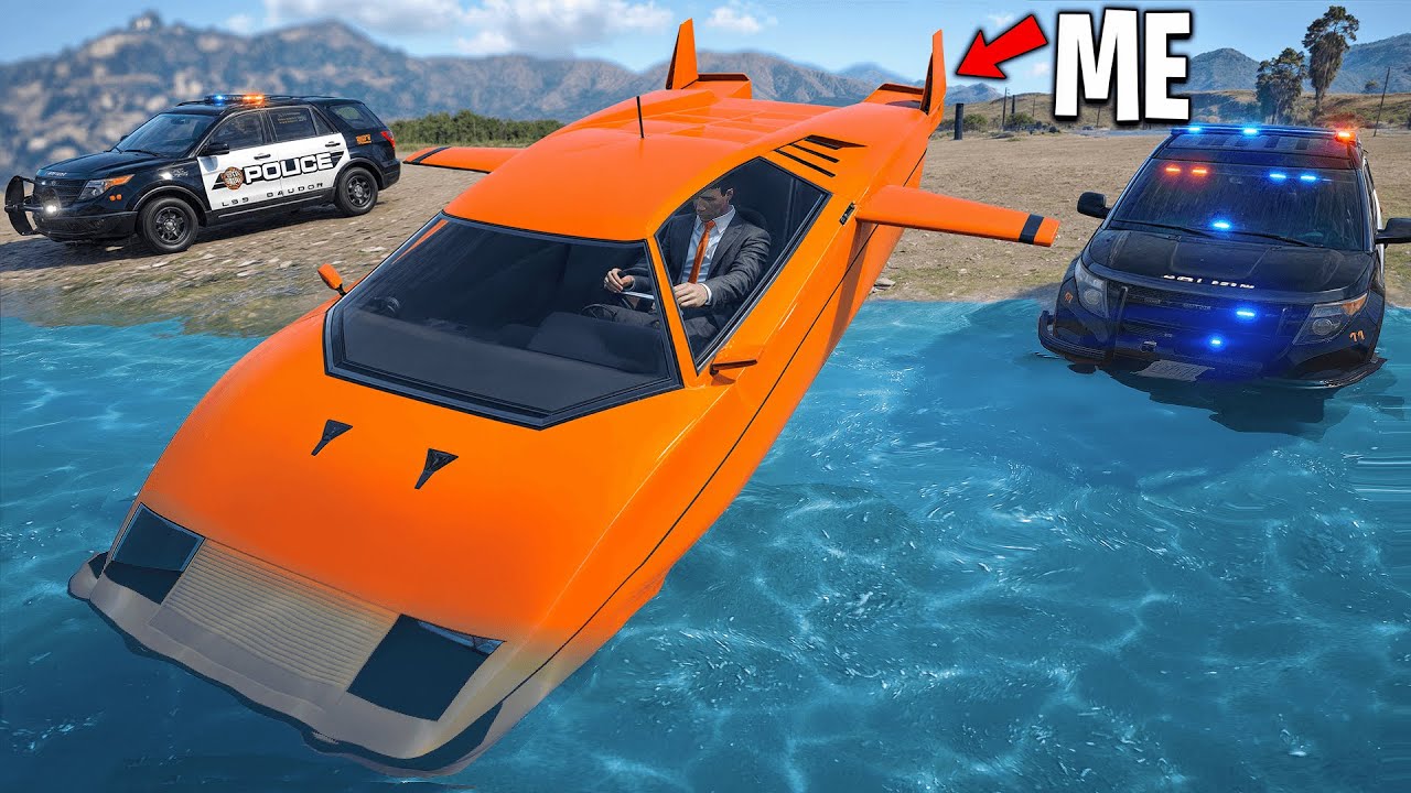 Trolling Cops with Submarine Cars in GTA 5 RP