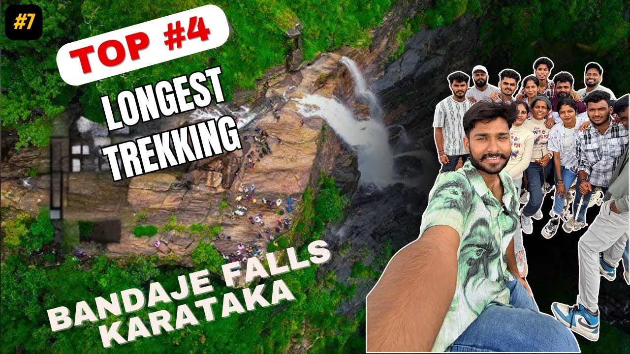 Trekking to Bandaje Falls | Karnataka’s Hidden #4th  200ft Waterfall 🌄Charmadi Ghat & Epic Views